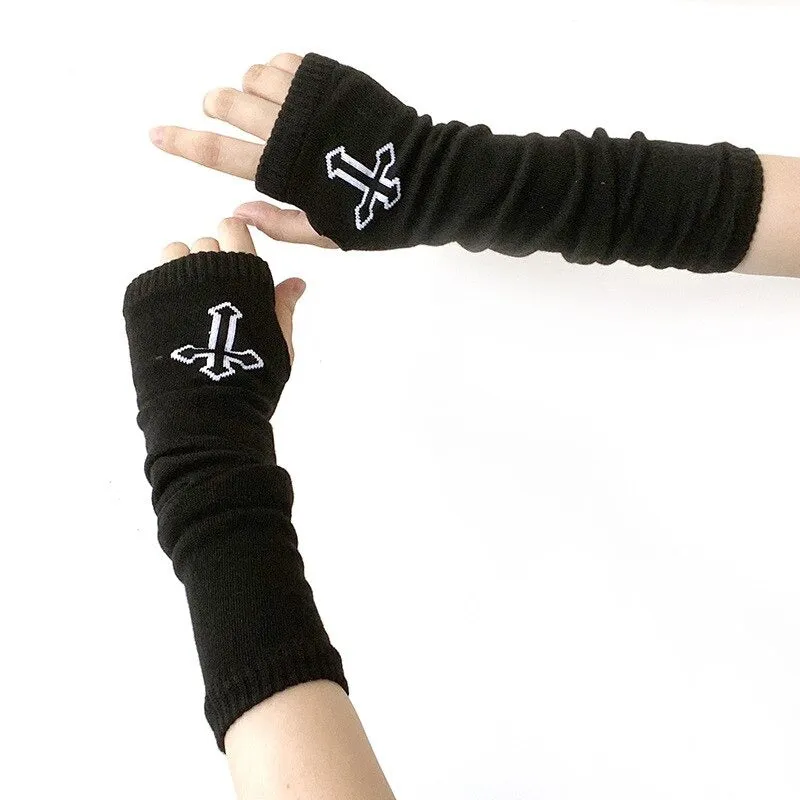 Cool and Hip Long Fingerless Arm Sleeve Outdoor Gloves