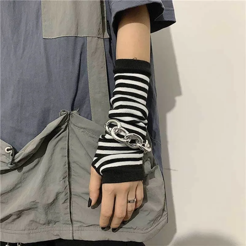 Cool and Hip Long Fingerless Arm Sleeve Outdoor Gloves