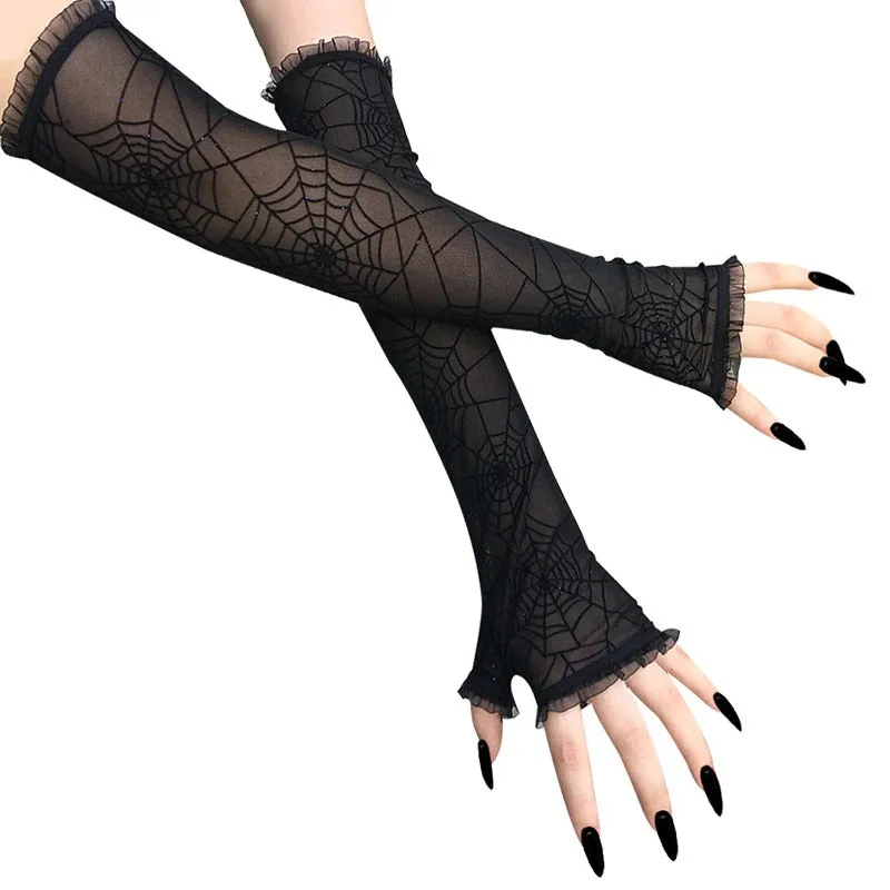 Cool and Hip Long Fingerless Arm Sleeve Outdoor Gloves