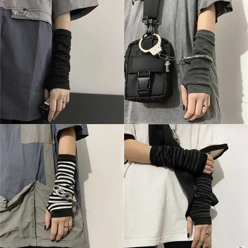 Cool and Hip Long Fingerless Arm Sleeve Outdoor Gloves