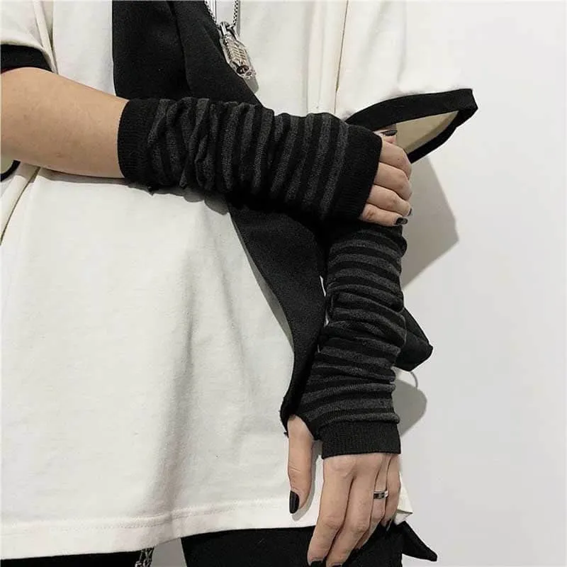 Cool and Hip Long Fingerless Arm Sleeve Outdoor Gloves