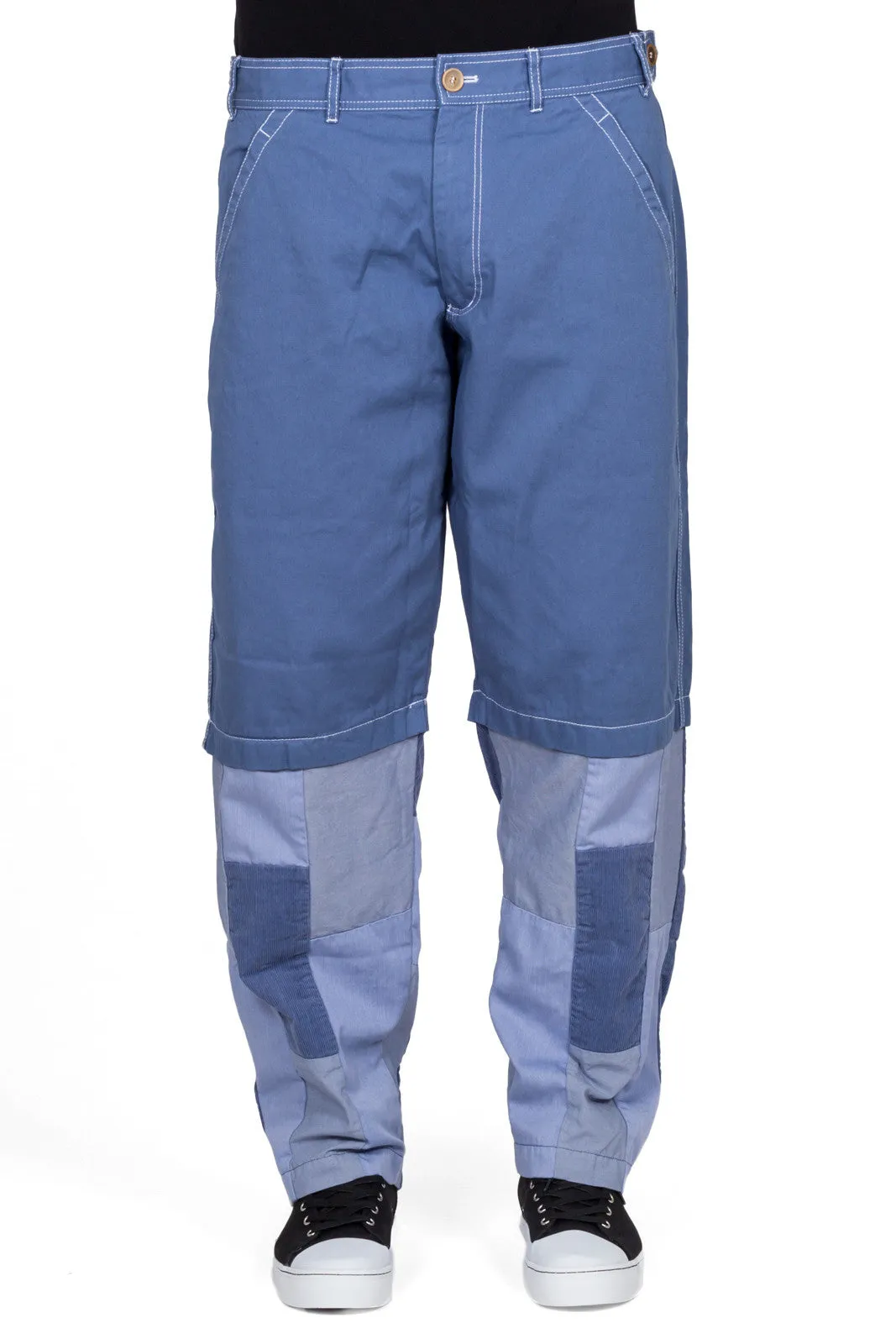 Cotton Drill Patchwork Trousers