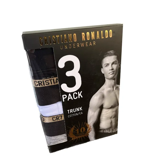 CR7 Men's 3-Pack Cotton Blend Trunks