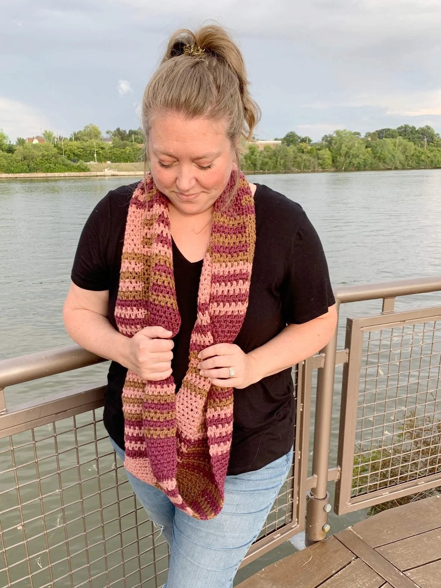 Crochet Kit - The Ellington Infinity Scarf