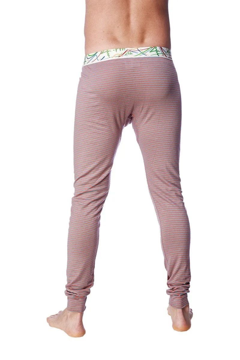 Crosstrain Thermal Yoga Pant (Red & Grey Stripe)