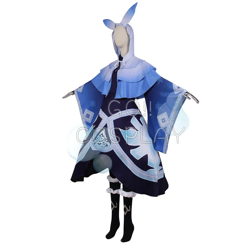 Cryo Abyss Mage Costume Genshin Impact Cosplay