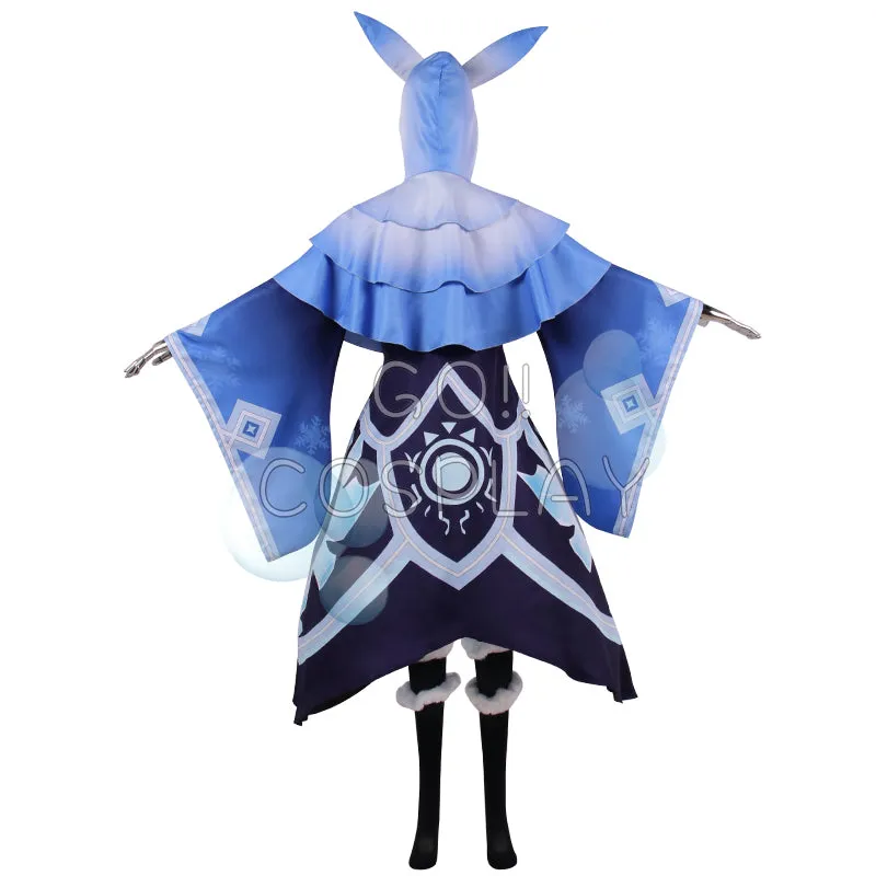 Cryo Abyss Mage Costume Genshin Impact Cosplay