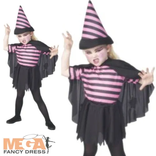 Cute Witch Kids Costume Magical Halloween Outfit