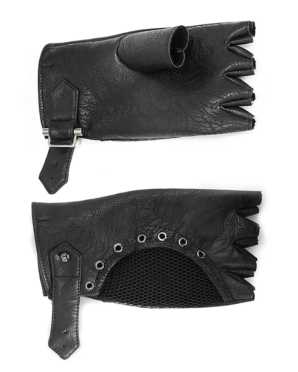 Devil Fashion Discord Dieselpunk Fingerless Gloves