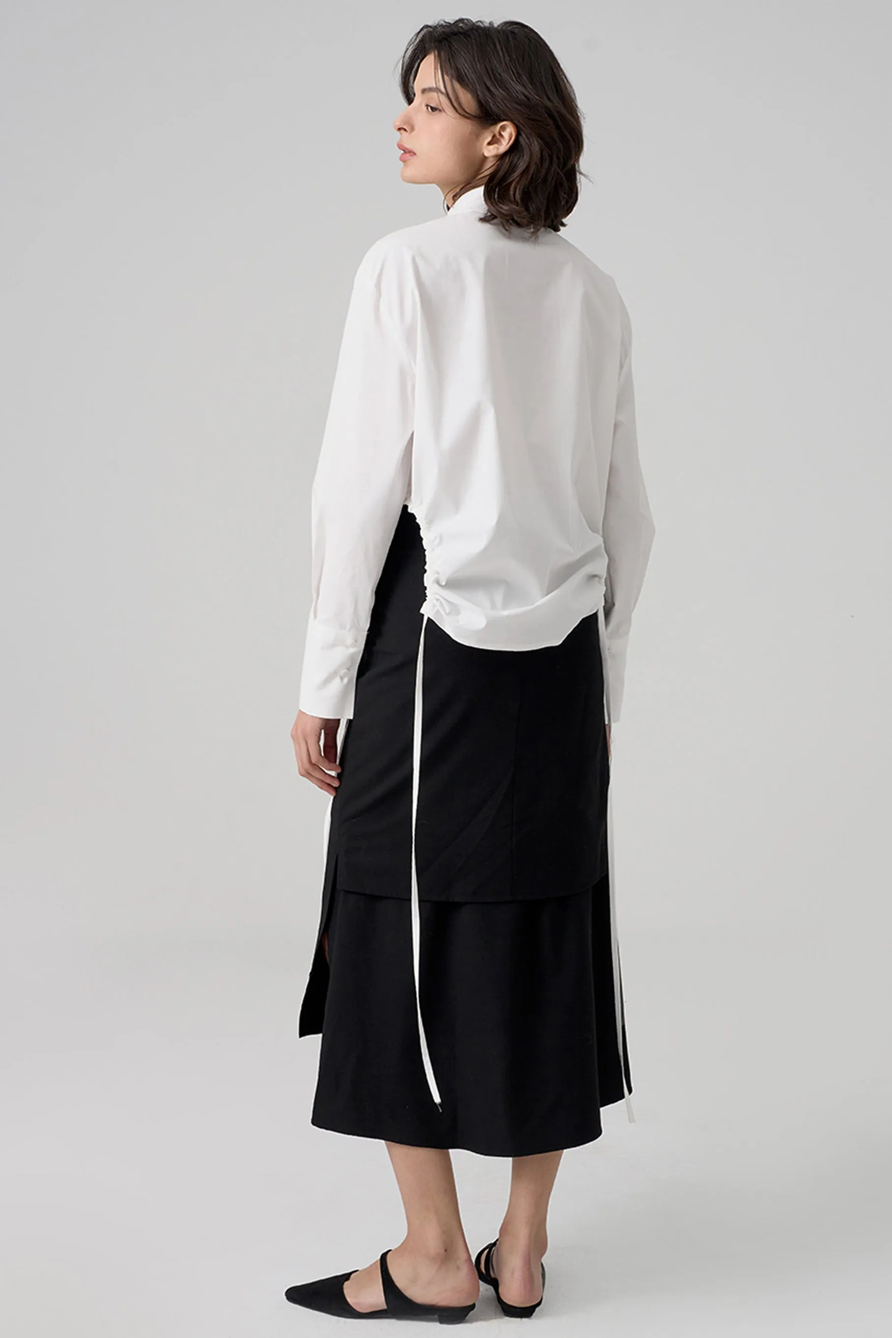 Dion Long Skirt, Black