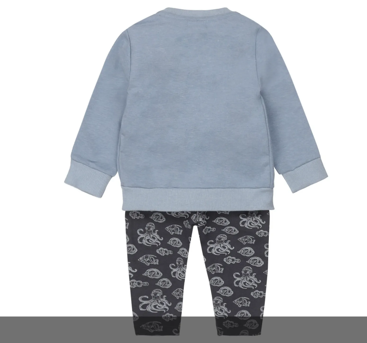 Dirkje boys baby set cardigan, T-shirt and trousers blue