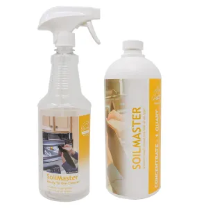 Don Aslett SoilMaster Concentrate and Empty Bottle – Dissolves Tough Grease And Soils