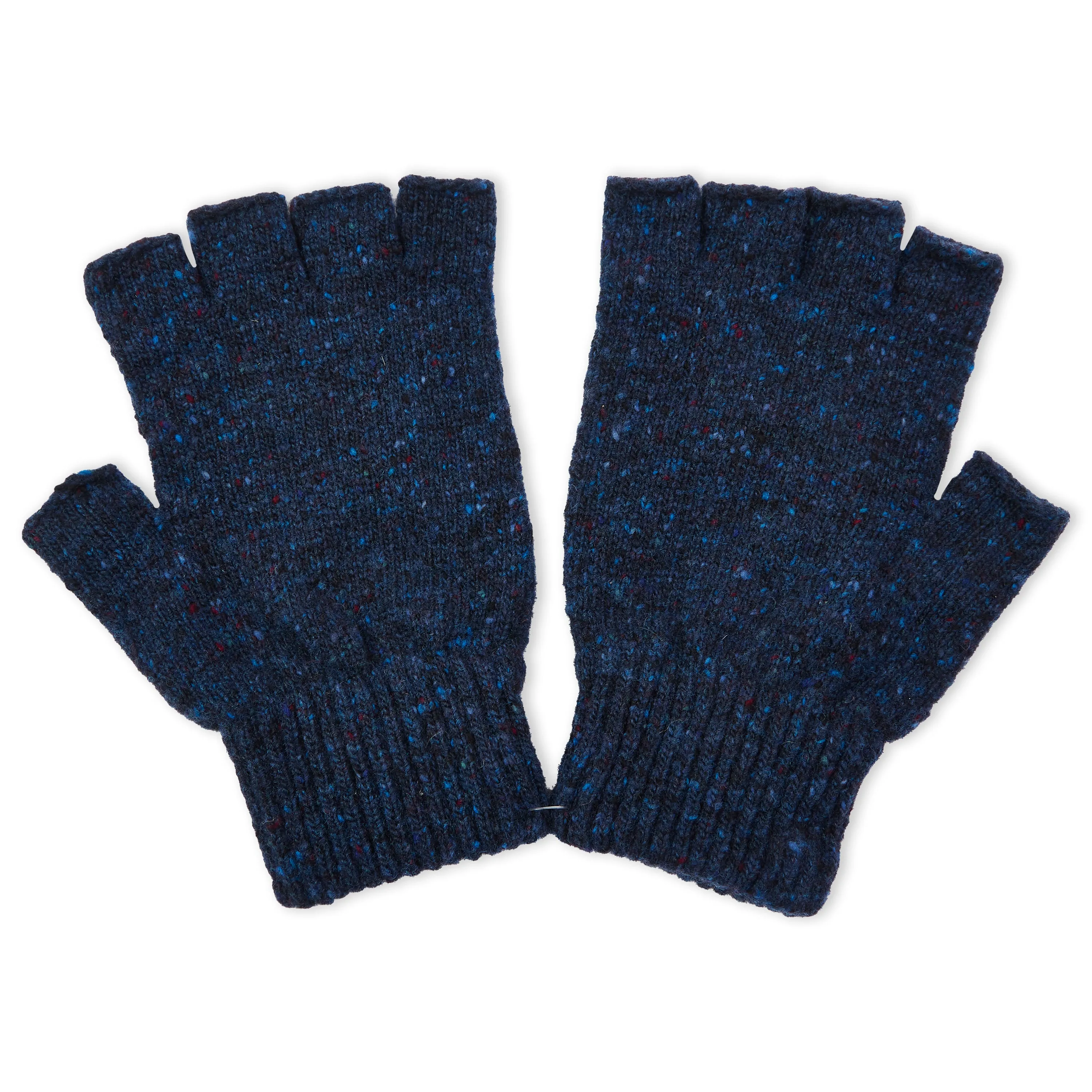 Donegal Fingerless Gloves - Marine