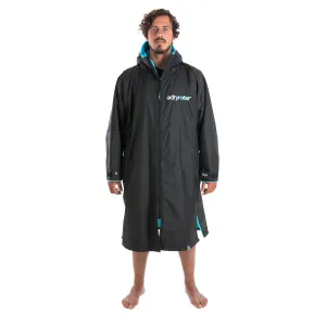 Dryrobe Advance Long Sleeve Changing Robe - Black/Blue