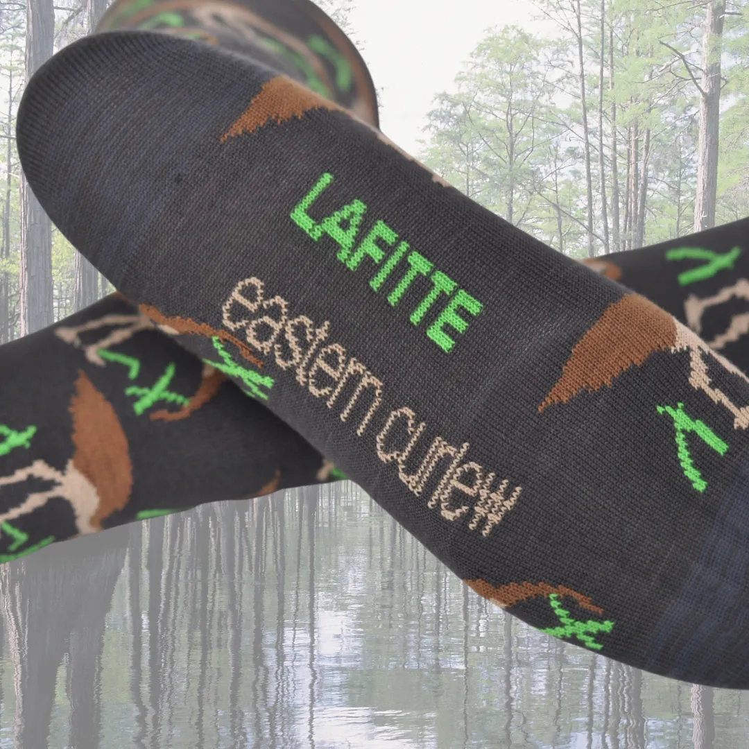 Eastern Curlew Bamboo Crew Socks in Slate Grey