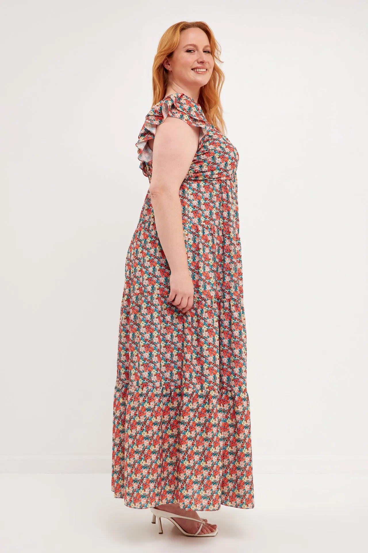 English Factory - Floral Tiered Maxi Dress