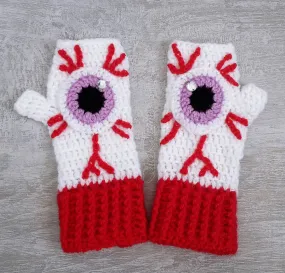 Eye See You Fingerless Gloves (Custom Colour)