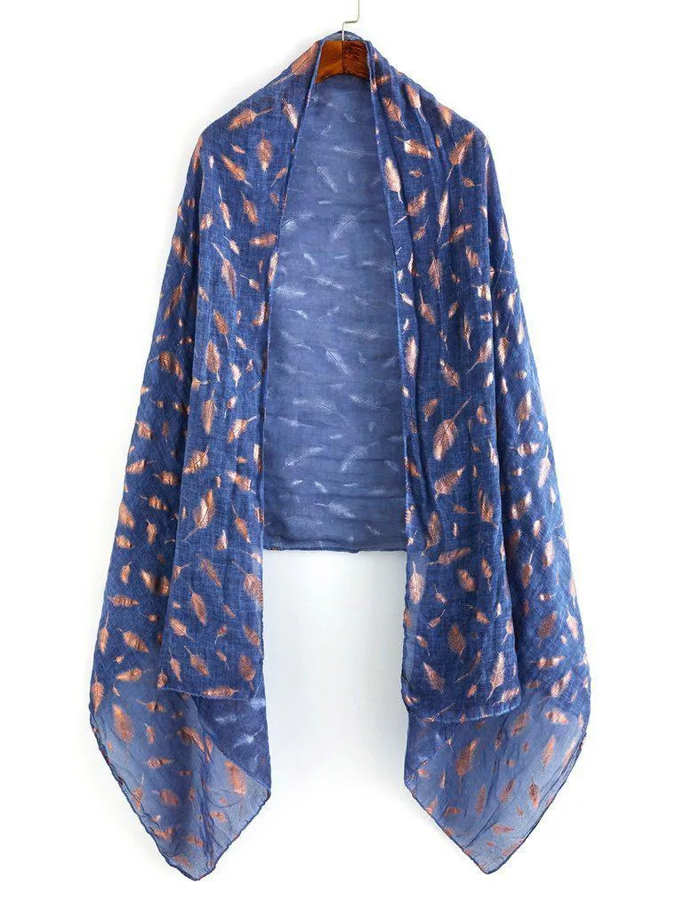 Feather Print Scarf