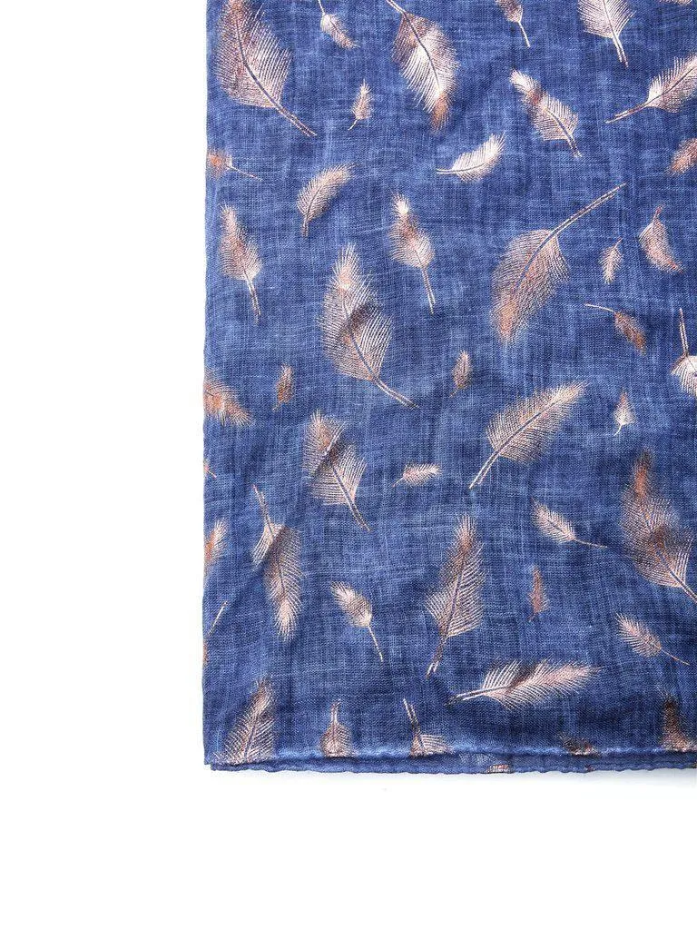 Feather Print Scarf