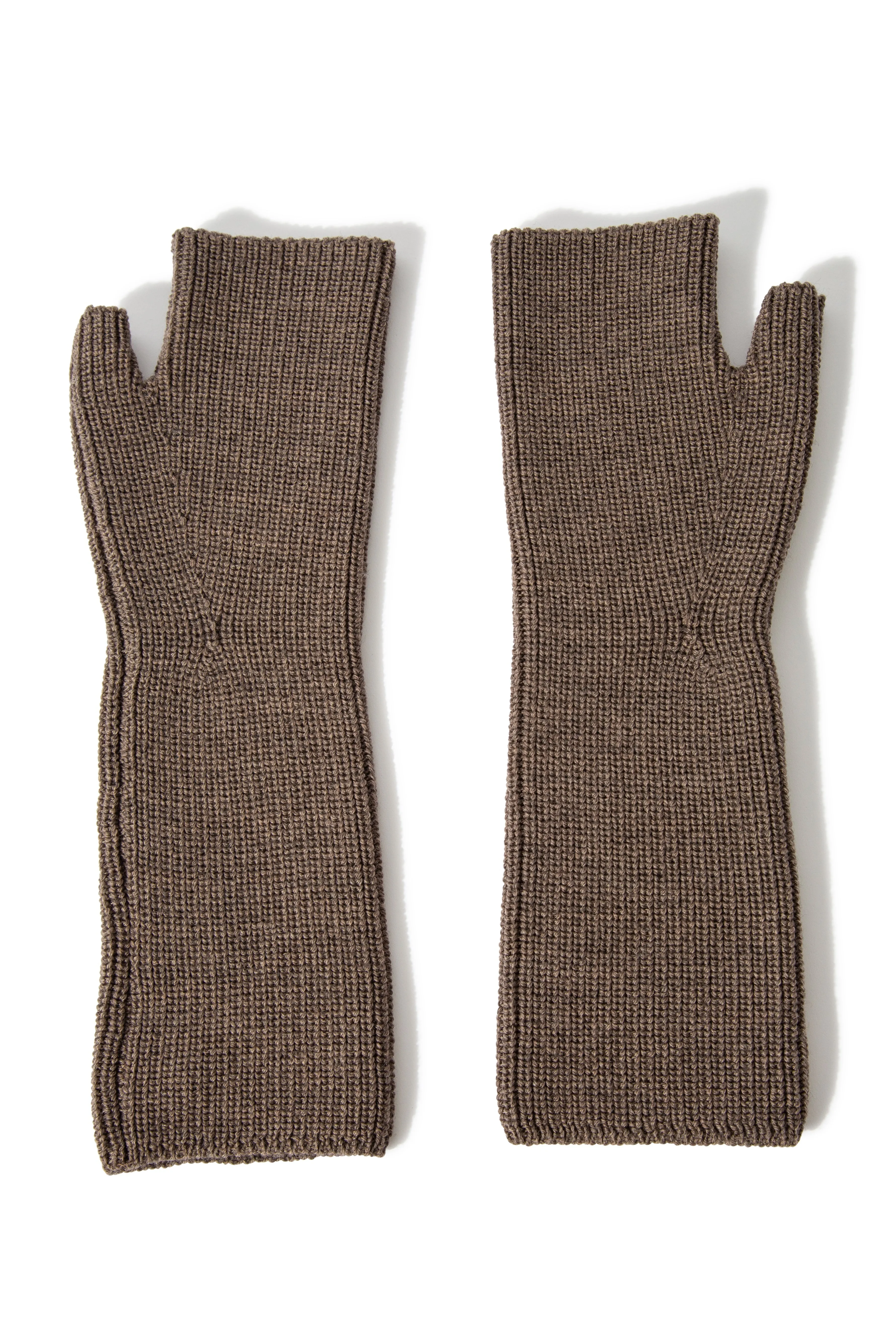 FINGERLESS GLOVES IN EXTRA FINE MERINO WOOL