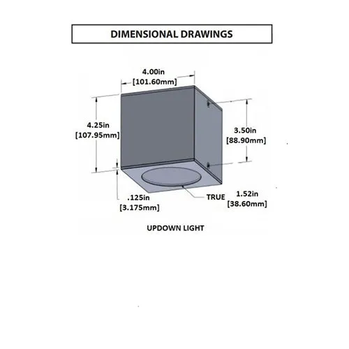 Focus Industries SL64 LED Up Down Light Cube