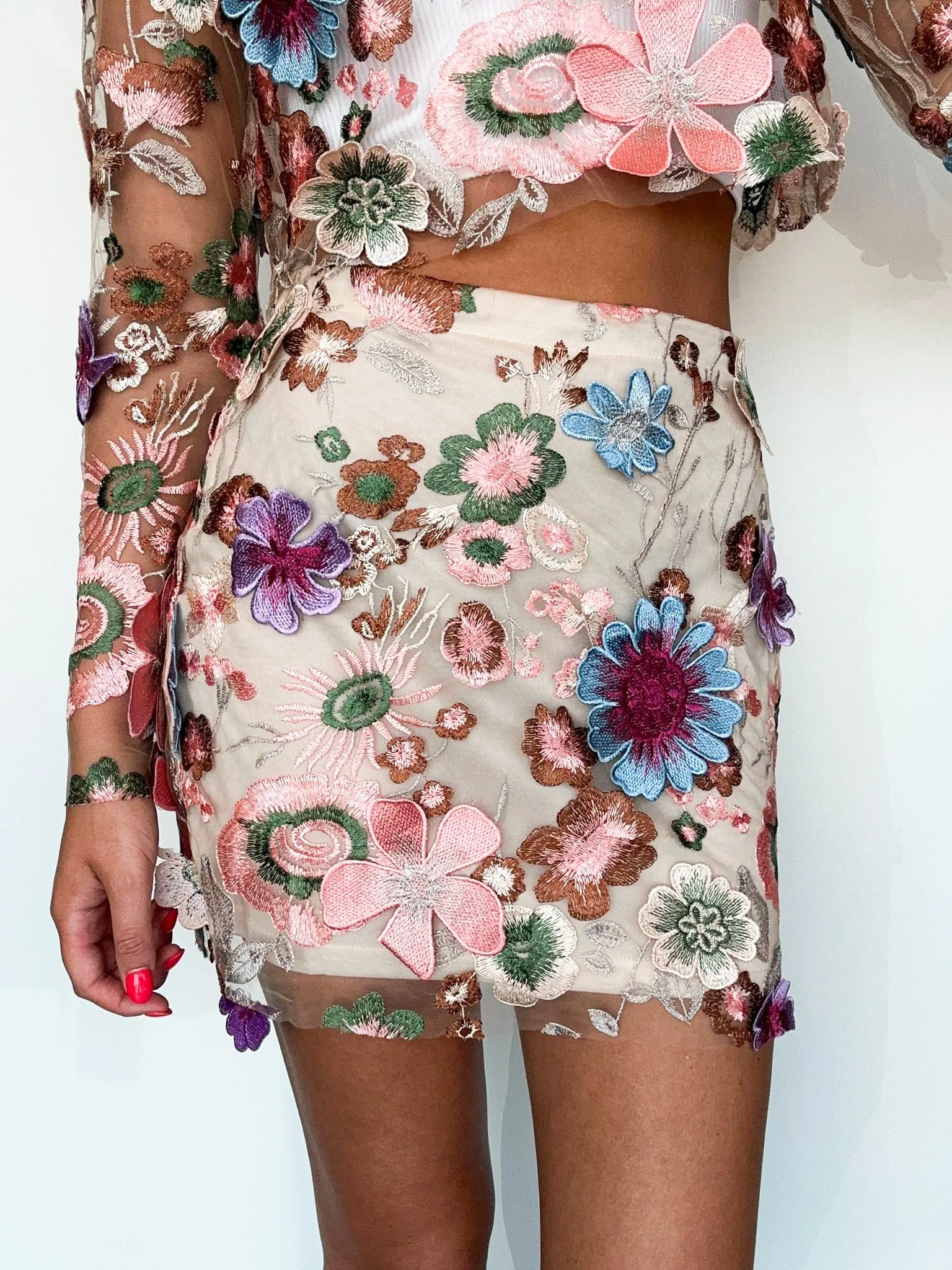 Forever Florals Mini Skirt