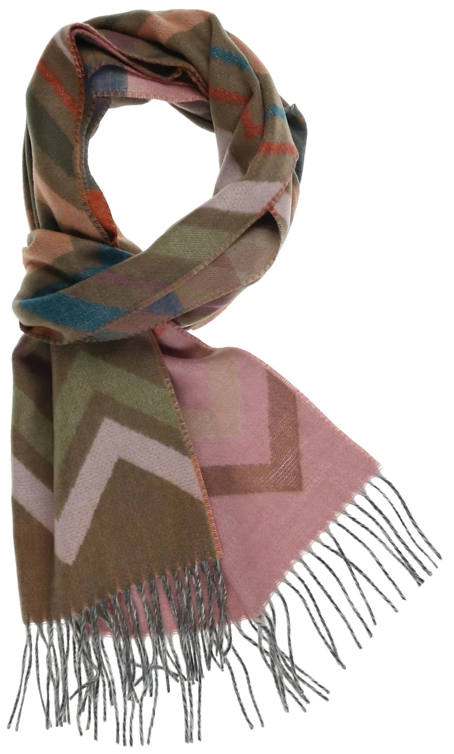 Fraas 734983 Modern Zig Zag Cashmink Scarf