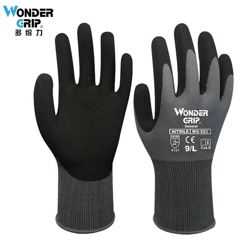 Garden Rubber Gloves for Men and Women, Nitrile Coated Working Glove for Gardening, Fishing, Clamming, Cleaning