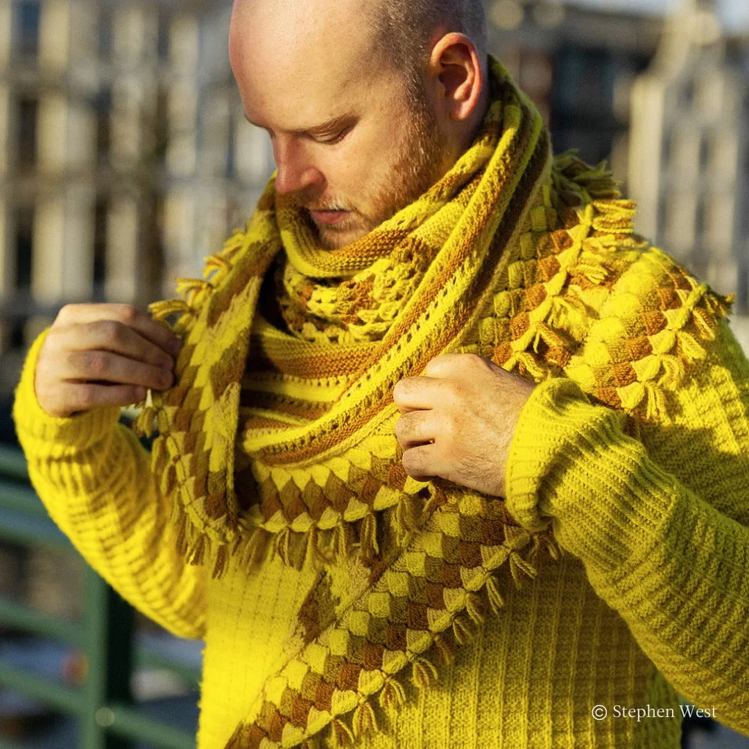 Geogradient Shawl Kit