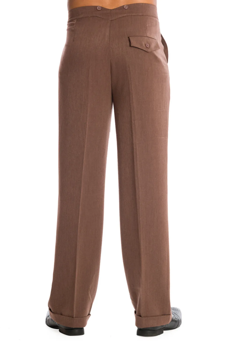 Get In Line Trousers In Brown by Banned  