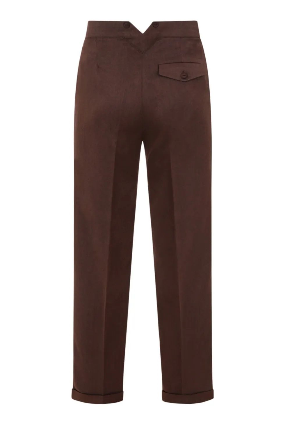 Get In Line Trousers In Brown by Banned  