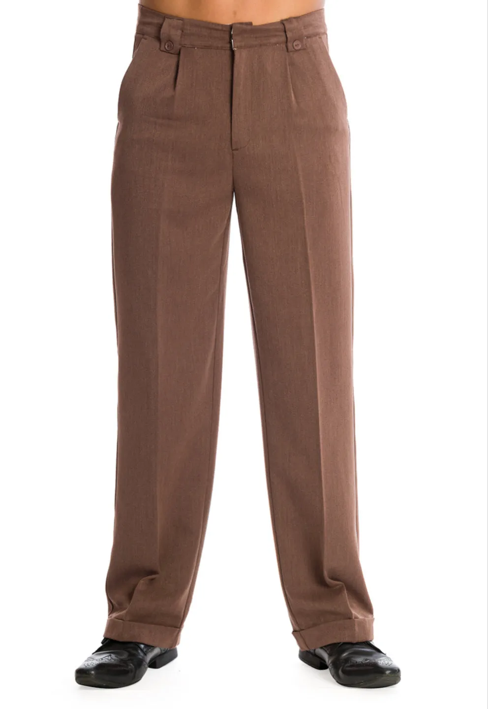 Get In Line Trousers In Brown by Banned  