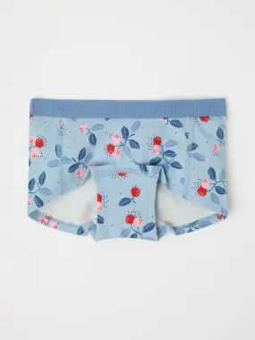 Girls Heart Print Boxer Briefs