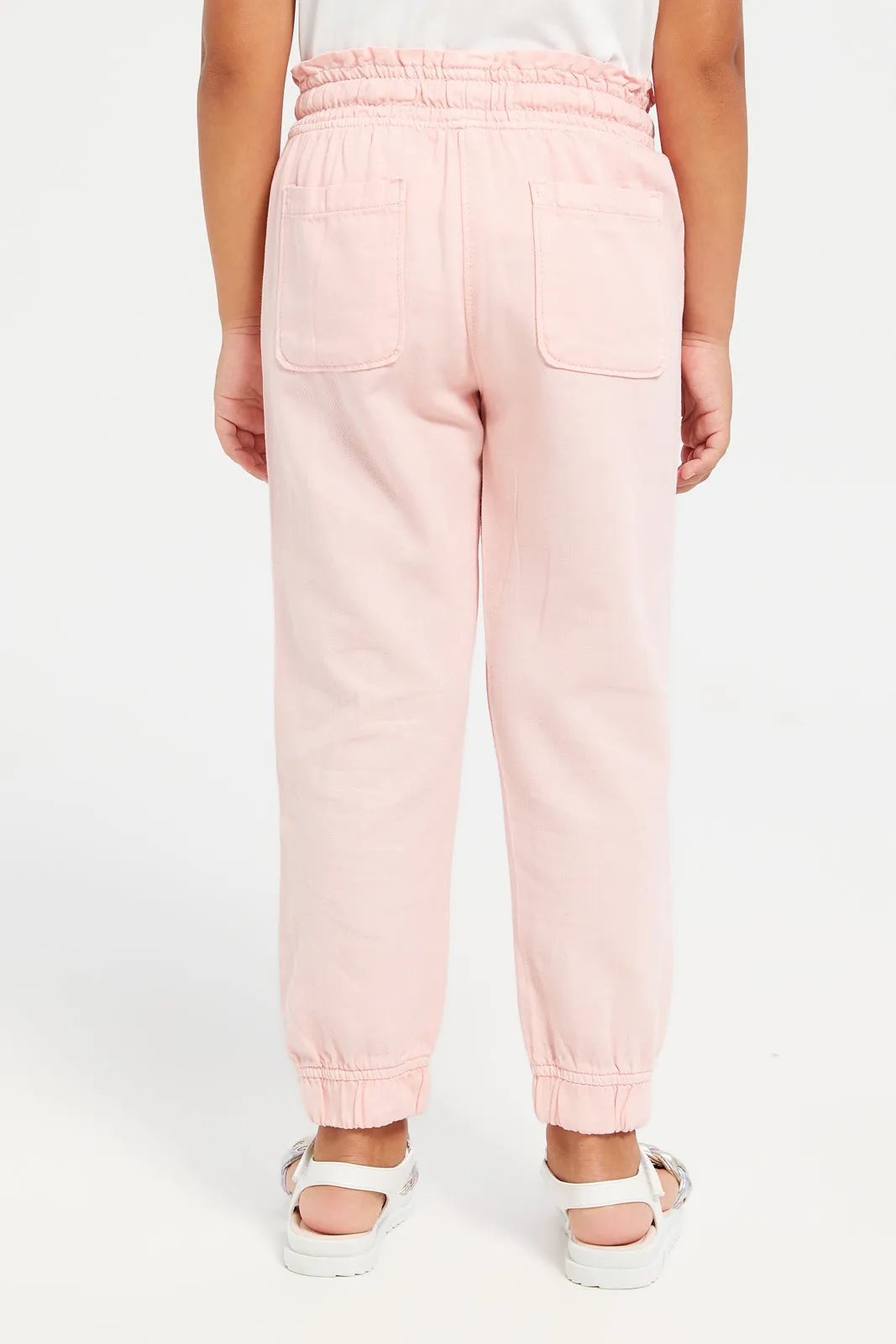 Girls Pink Jogger Pants