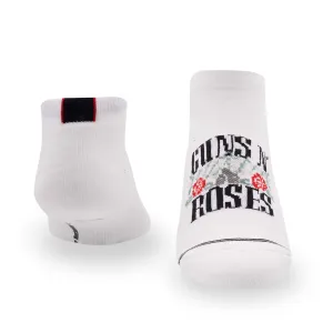 Guns N' Roses No Show Sock in White