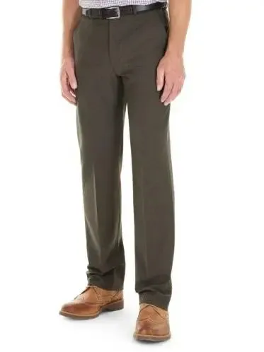 GURTEEN Trousers - Cologne Formal Stretch Flannels - Lovat Green