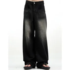 Harajuku Y2K Black Baggy Denim Trousers