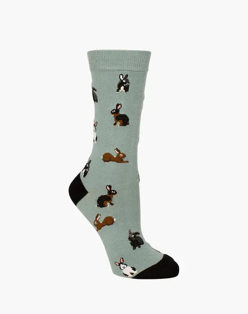 Hares Women's Bamboo Crew Socks