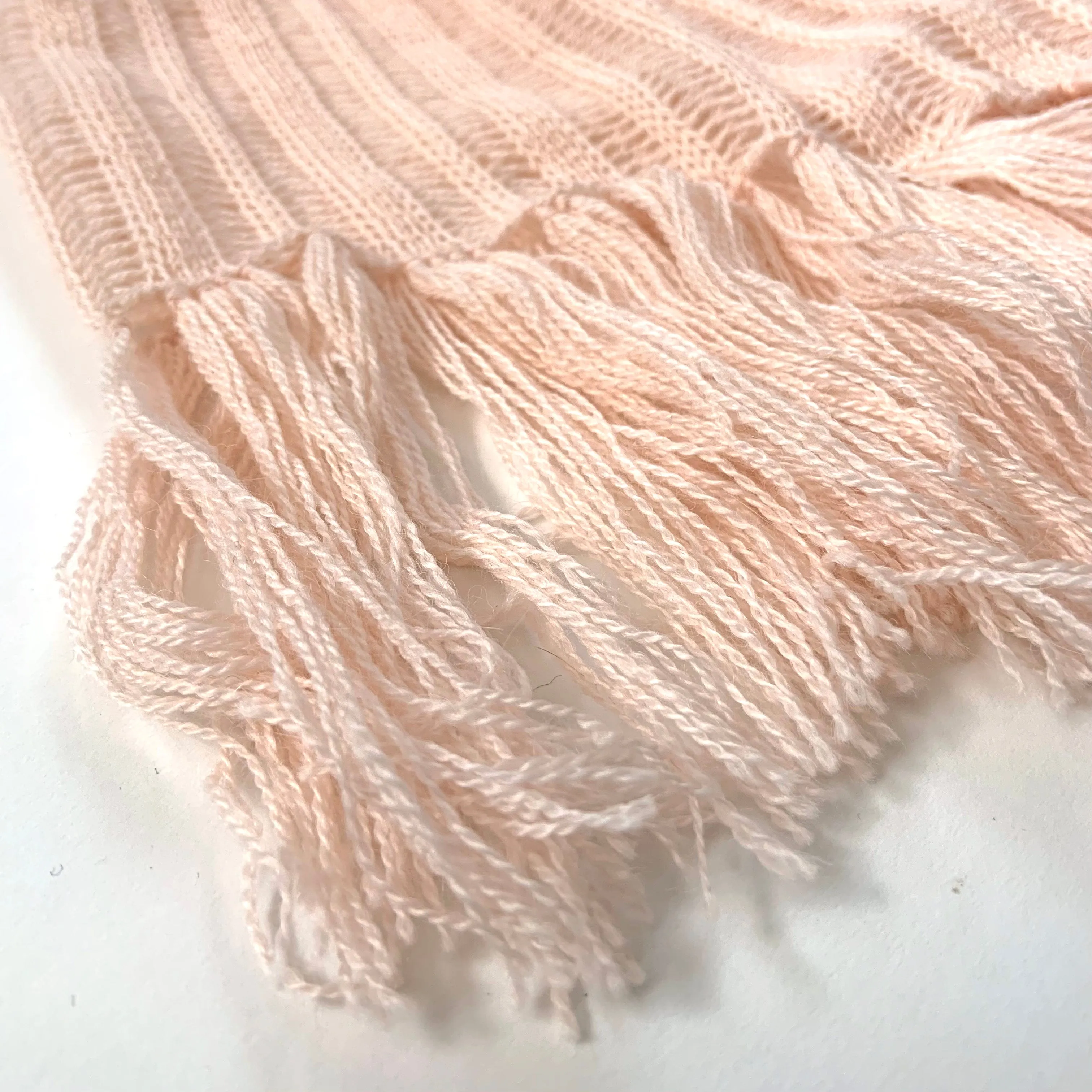 Helen Howe Stripe Gauze Baby Alpaca Shawl