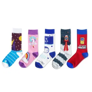 Himiyako Cute Funny Socks w/ Japanese Anime Patterns DMH18FW04