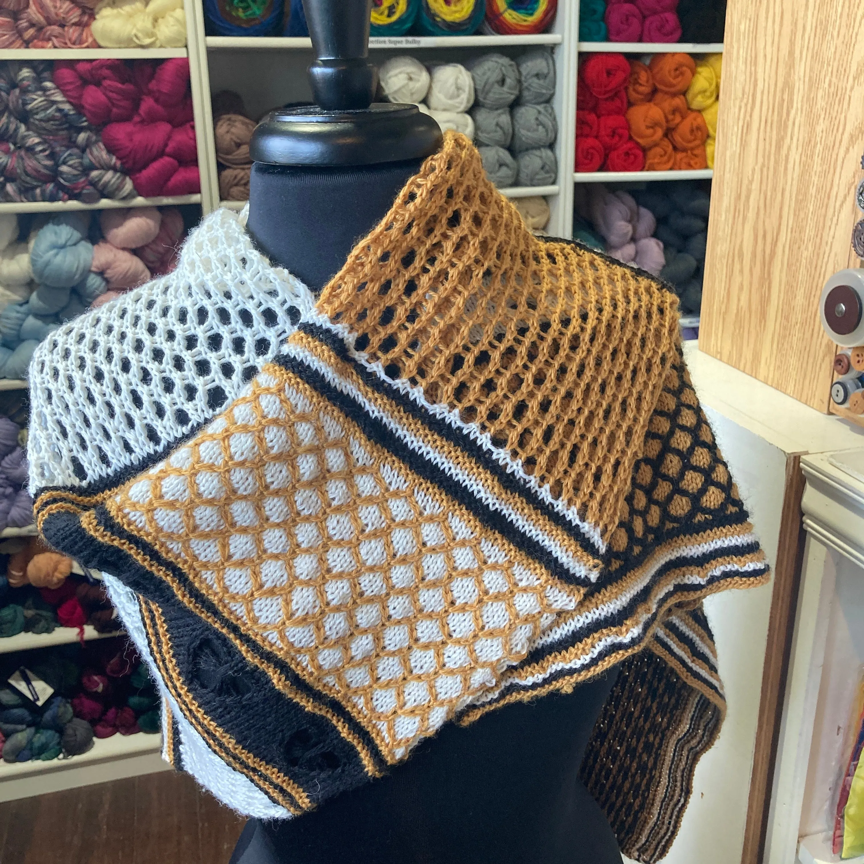 Honey from the Hive shawl kit