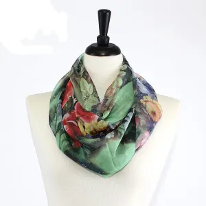 IN6025 Flower Print Infinity Scarf