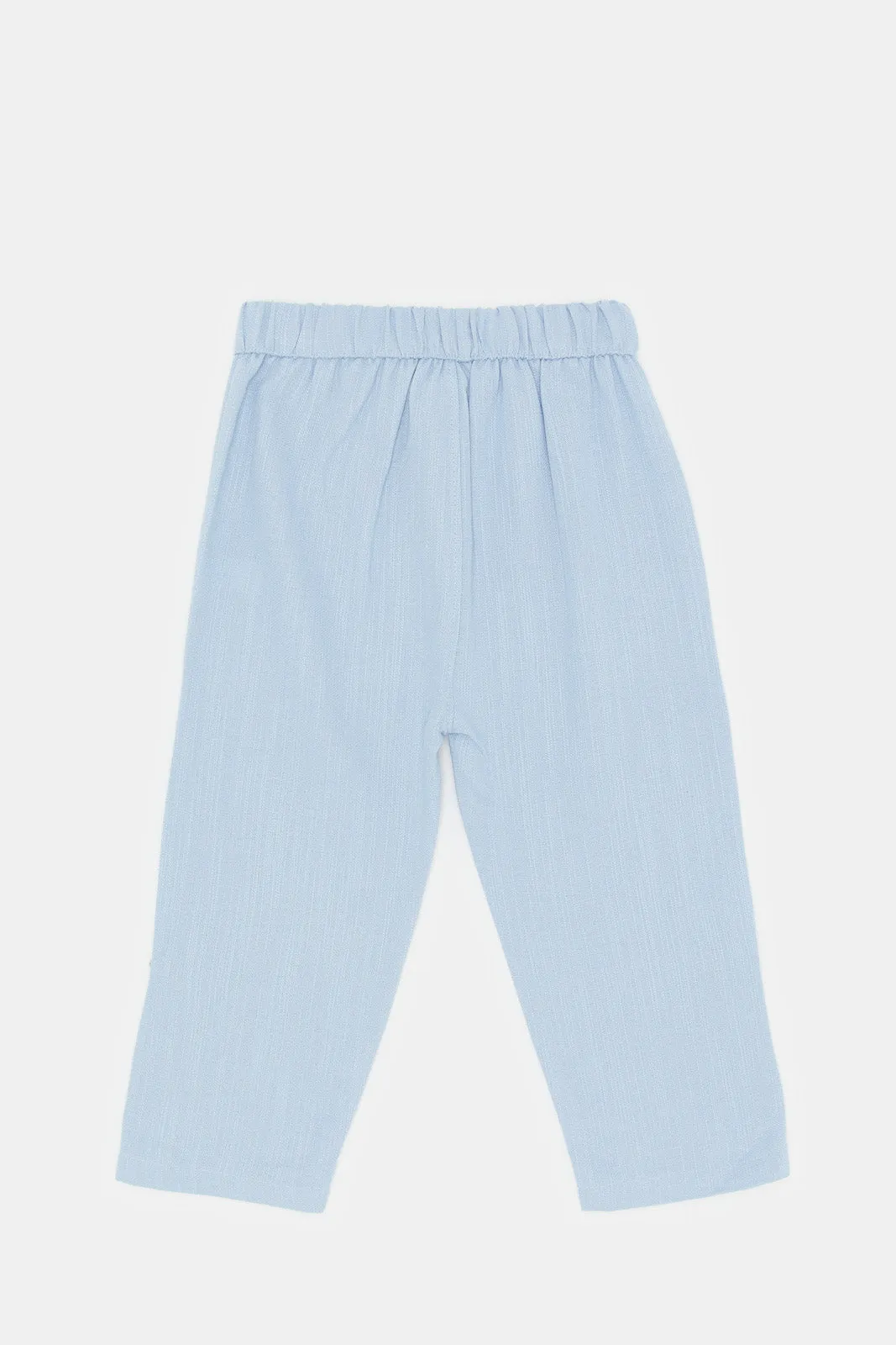 Infant Boys Blue Linen Trousers