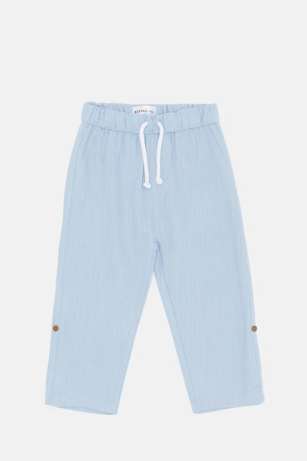 Infant Boys Blue Linen Trousers