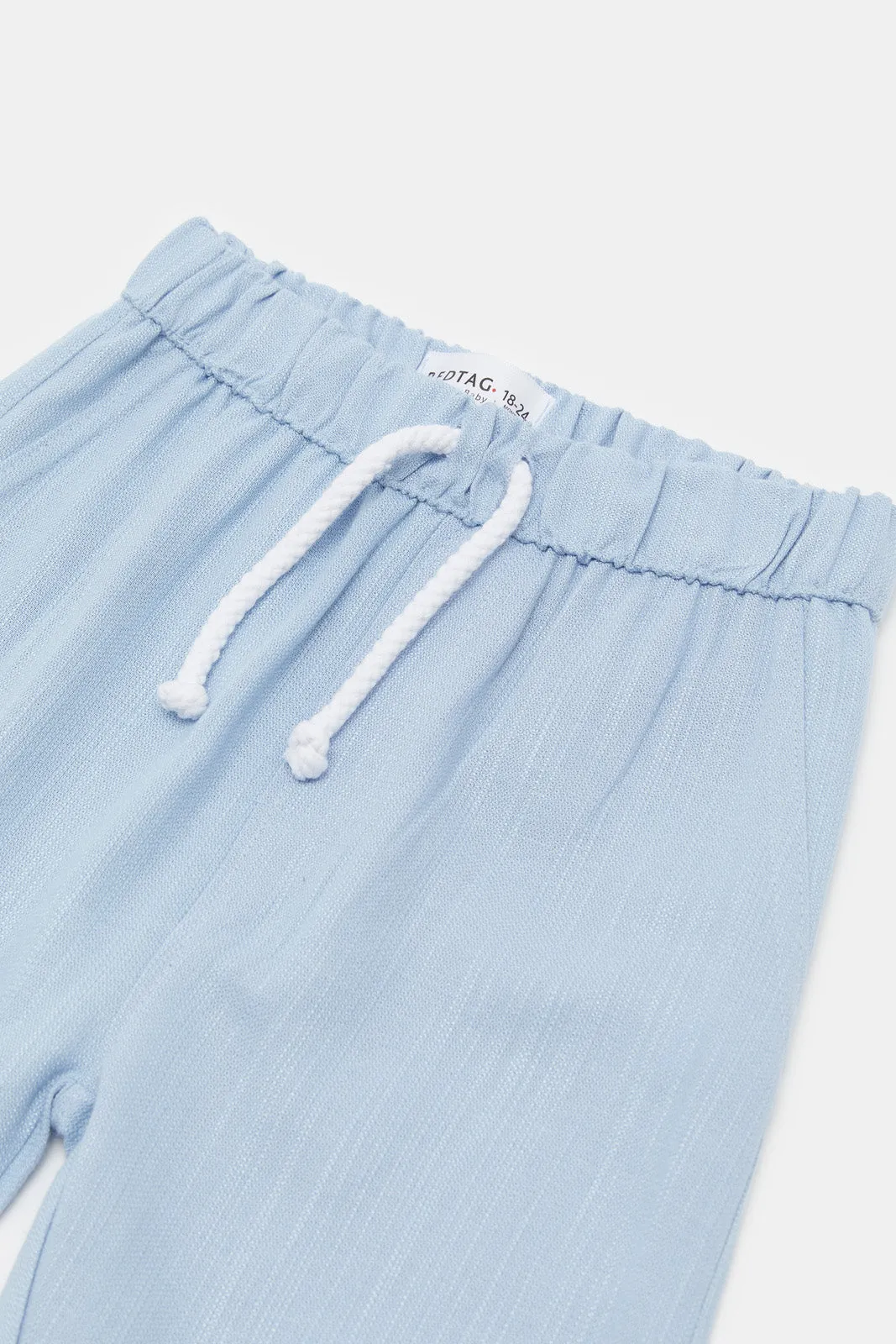 Infant Boys Blue Linen Trousers