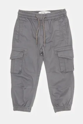 Infant Boys Grey Cargo Jogger