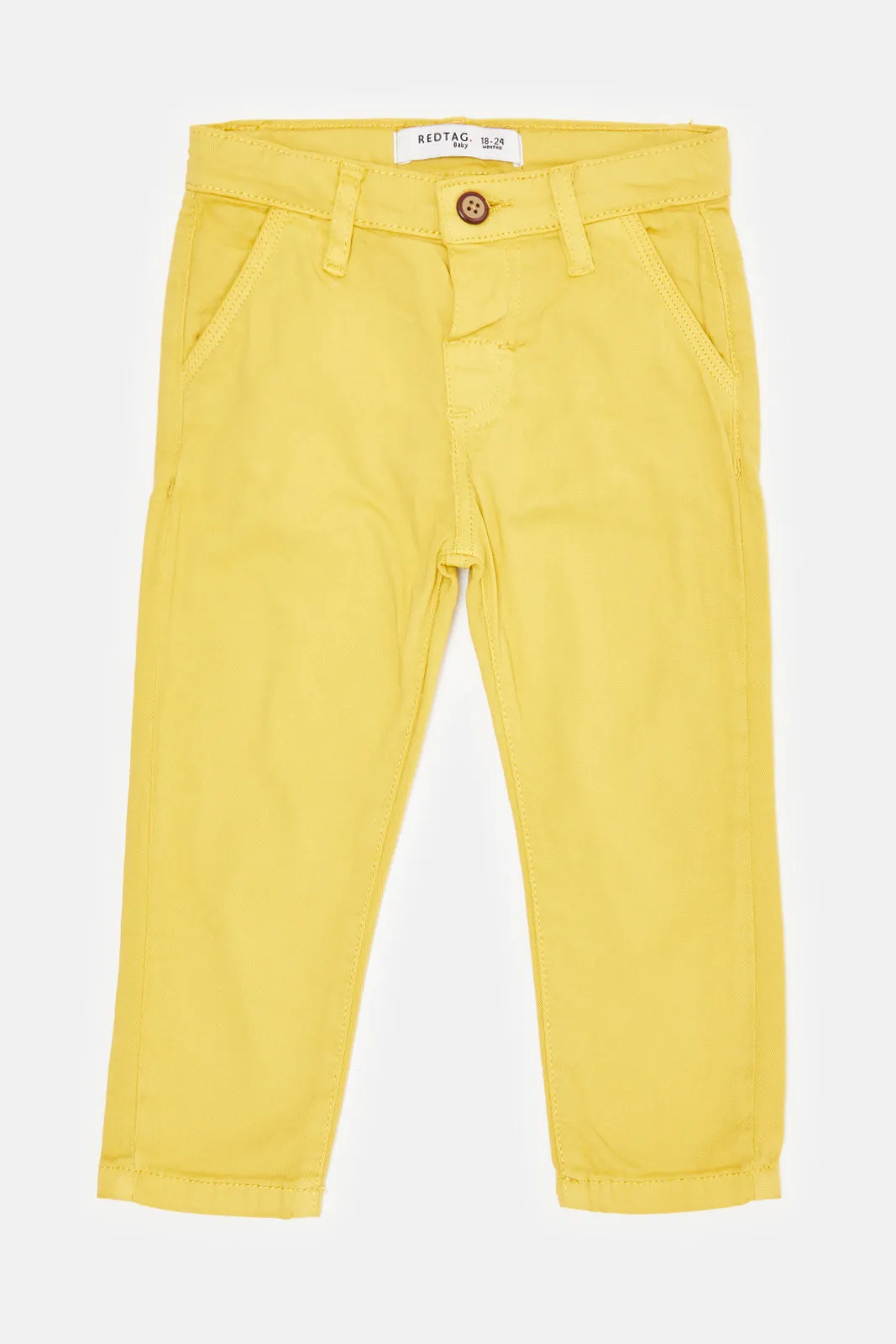 Infant Boys Mustard Chino Pant