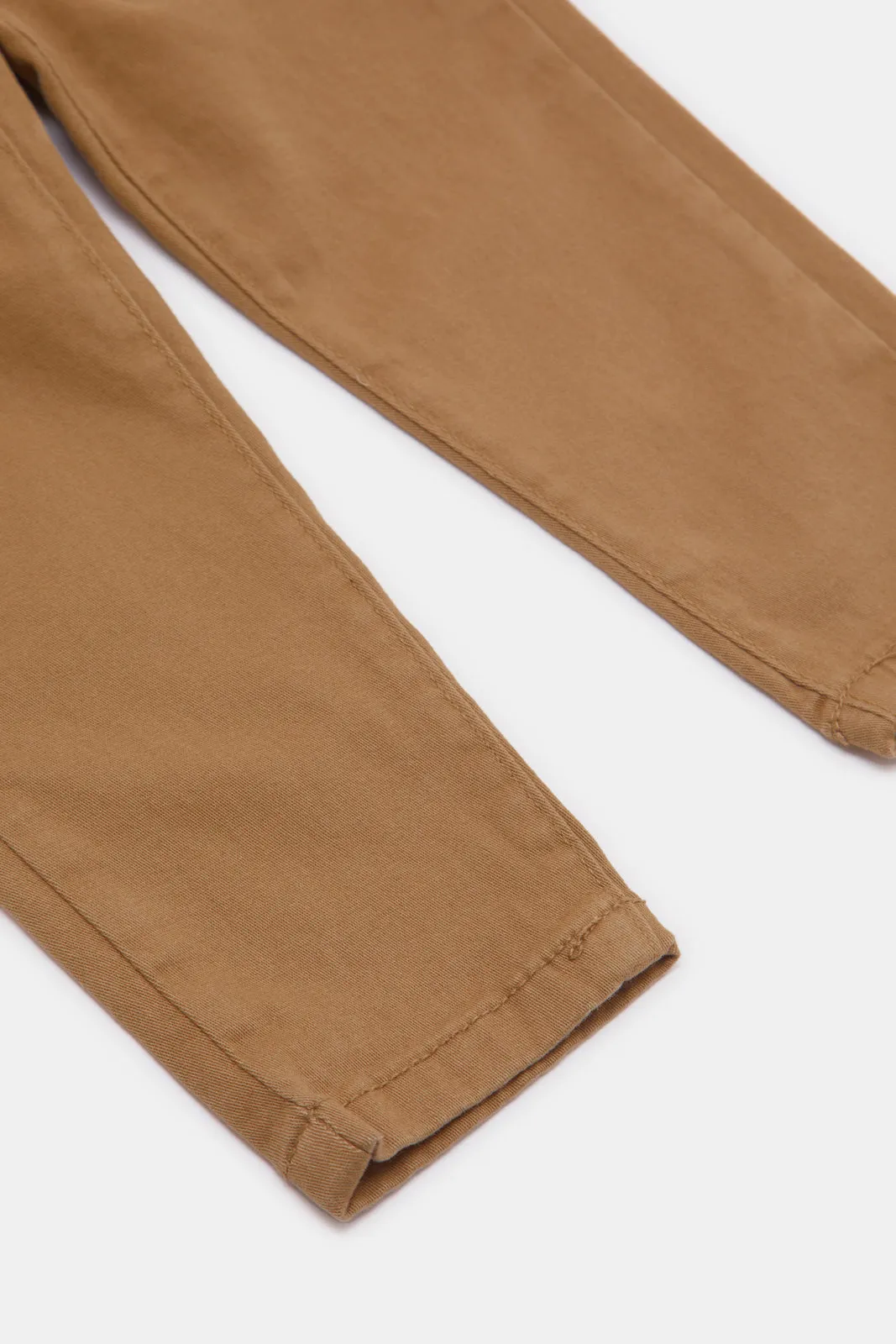 Infant Boys Tan Twill Trouser