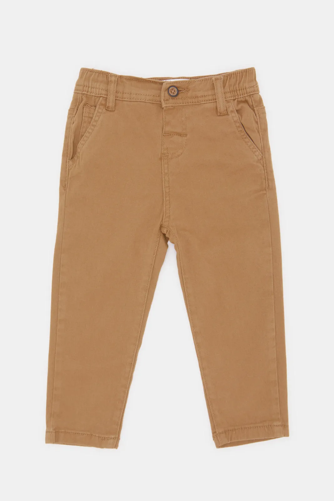 Infant Boys Tan Twill Trouser