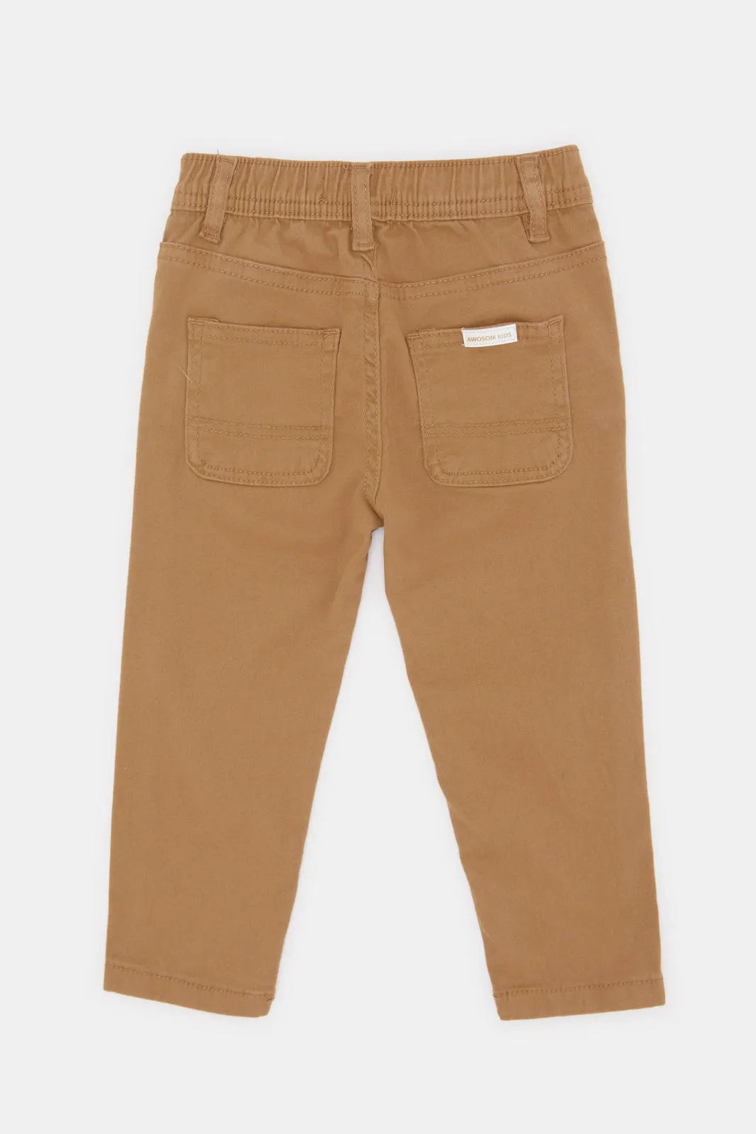 Infant Boys Tan Twill Trouser